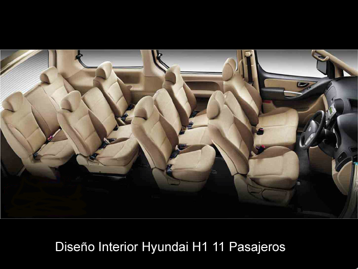 Diseño Interior Minibús Hyundai H1 11 Pasajeros